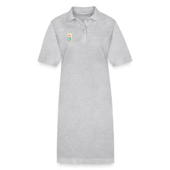 Eisbären Retten - Stanley/Stella Frauen Bio-Polokleid PAIGER - Schwarz - Vorne