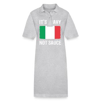 Italien Italia italienisch italienische Flagge - Stanley/Stella Frauen Bio-Polokleid PAIGER - Schwarz - Vorne