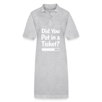 Avez-vous créé un billet ? Mème informatique drôle - Robe polo bio PAIGER Stanley/Stella Femme - noir - Devant