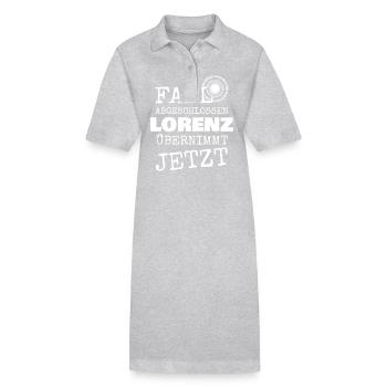 First name Lorenz - Stanley/Stella PAIGER Organic Women’s Polo Dress - black - Front