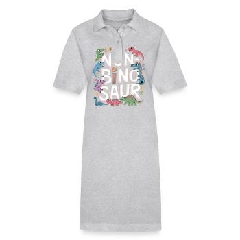 Non-Bino Saur 11 - Stanley/Stella Frauen Bio-Polokleid PAIGER - Schwarz - Vorne