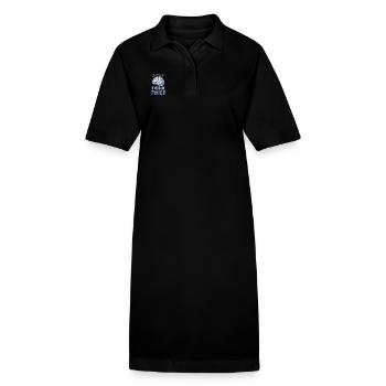 Besser zweimal Nachdenken - Stanley/Stella Frauen Bio-Polokleid PAIGER - Schwarz - Vorne