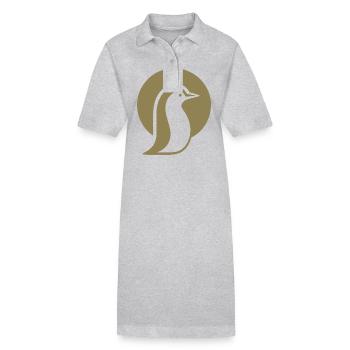 Pinguin Silhouette am Südpol minimalistisch - Stanley/Stella Frauen Bio-Polokleid PAIGER - Schwarz - Vorne