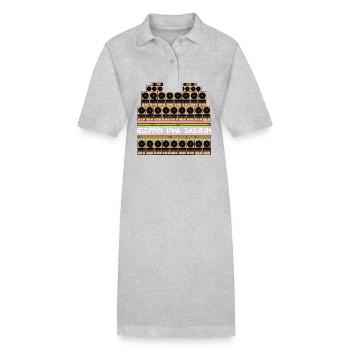 Steppin - Robe polo bio PAIGER Stanley/Stella Femme - noir - Devant