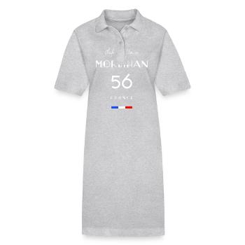 Life is better MORBIHAN Number 56 Bretagne France - Robe polo bio PAIGER Stanley/Stella Femme - noir - Devant