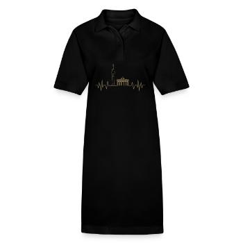 Tour de télévision Berlin Heartbeat Design et - Robe polo bio PAIGER Stanley/Stella Femme - noir - Devant