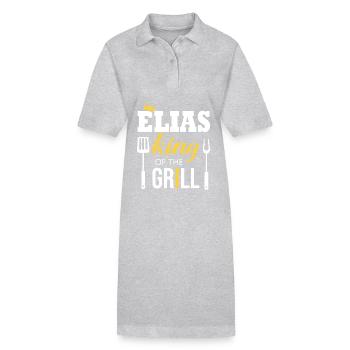 Elias king of the grill - Stanley/Stella PAIGER Organic Women’s Polo Dress - black - Front