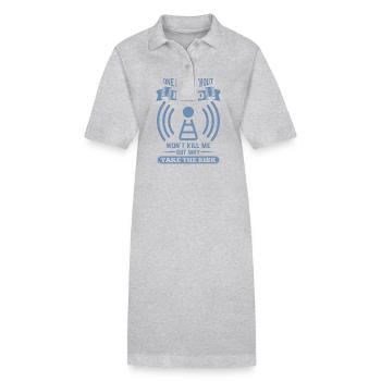 Amateurfunker ein Tag ohne funken wird mich nicht - Stanley/Stella Frauen Bio-Polokleid PAIGER - Schwarz - Vorne