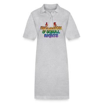 Liebe, Inklusion und Gleichberechtigung LGBT Pride Verbündeter - Stanley/Stella Frauen Bio-Polokleid PAIGER - Schwarz - Vorne