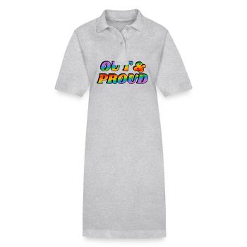 Raus und stolzer LGBT PRiDE - Stanley/Stella Frauen Bio-Polokleid PAIGER - Schwarz - Vorne