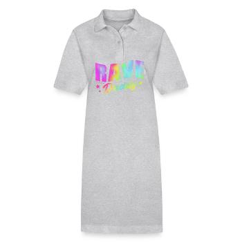 Rave Raver Techno music Techno bass Mixer - Stanley/Stella PAIGER Organic Women’s Polo Dress - black - Front