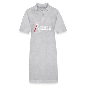 Architecte Architecture - Robe polo bio PAIGER Stanley/Stella Femme - noir - Devant