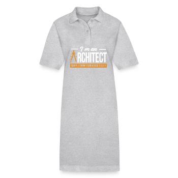 architecte - Robe polo bio PAIGER Stanley/Stella Femme - noir - Devant