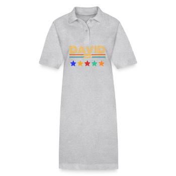 David - Robe polo bio PAIGER Stanley/Stella Femme - noir - Devant