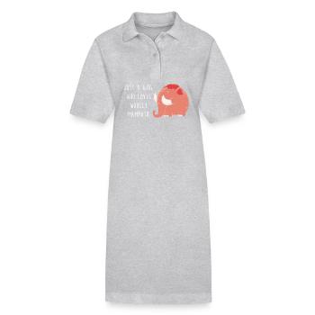 Mammouth - Robe polo bio PAIGER Stanley/Stella Femme - noir - Devant
