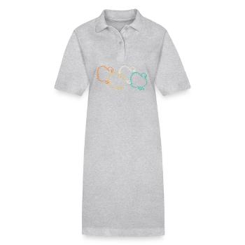 Poulets Coq Dinde - Robe polo bio PAIGER Stanley/Stella Femme - noir - Devant