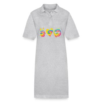 Poulets Coq Dinde - Robe polo bio PAIGER Stanley/Stella Femme - noir - Devant