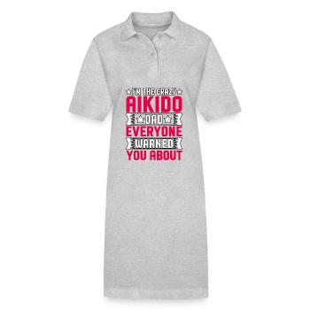 I'm the crazy Aikido Dad everyone warned you about - Stanley/Stella PAIGER Organic Women’s Polo Dress - black - Front