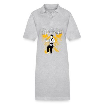 Wing Chun - Stanley/Stella Frauen Bio-Polokleid PAIGER - Schwarz - Vorne