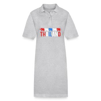 Thaïlande - Robe polo bio PAIGER Stanley/Stella Femme - noir - Devant