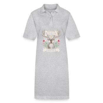 Dirndl Ersatz Trachtenshirt Tracht & Gaudi - Stanley/Stella Frauen Bio-Polokleid PAIGER - Schwarz - Vorne