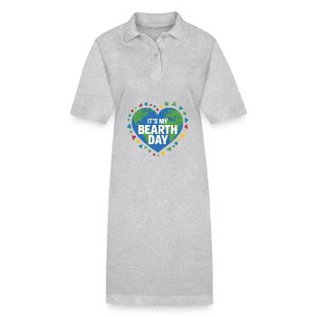 Umweltschutz Geburtstag Spruch - Stanley/Stella Frauen Bio-Polokleid PAIGER - Schwarz - Vorne