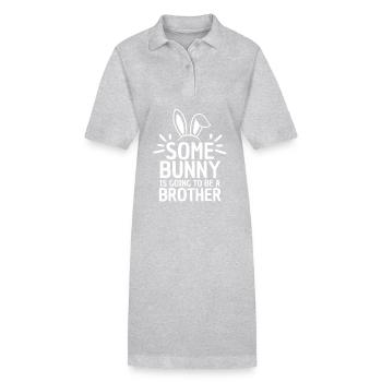 Geschwister Bruderdesign Lustiger Spruch - Stanley/Stella Frauen Bio-Polokleid PAIGER - Schwarz - Vorne