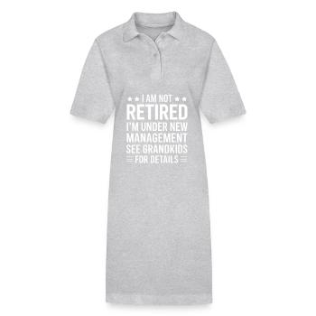 Vollzeit Opa Spruch Ruhestand Großvater - Stanley/Stella Frauen Bio-Polokleid PAIGER - Schwarz - Vorne