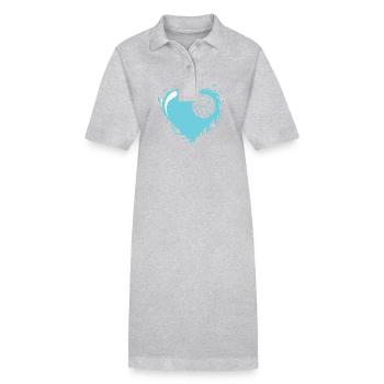 I love water polo hobby water sports - Stanley/Stella PAIGER Organic Women’s Polo Dress - black - Front