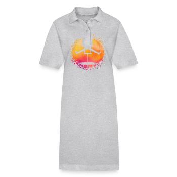 Trampoline - Stanley/Stella PAIGER Organic Women’s Polo Dress - black - Front