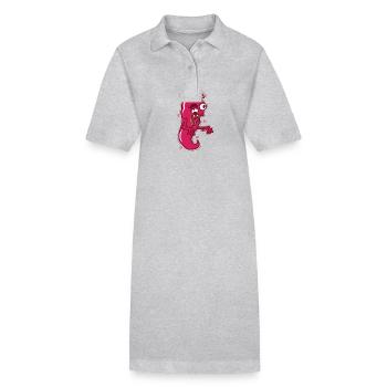 verrückte Chili Gewürz Schärfegrad - Stanley/Stella Frauen Bio-Polokleid PAIGER - Schwarz - Vorne