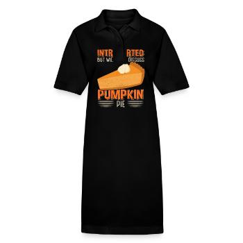 Pumpkin Pie Pumpkin Pie Gift - Stanley/Stella PAIGER Organic Women’s Polo Dress - black - Front