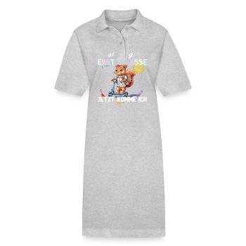 Eichhörnchen Schulstart Erste Klasse Roller - Stanley/Stella Frauen Bio-Polokleid PAIGER - Schwarz - Vorne