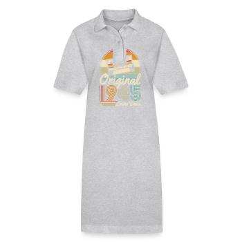 Vintage 1945 - Legendärer 79. Geburtstag - Stanley/Stella Frauen Bio-Polokleid PAIGER - Schwarz - Vorne