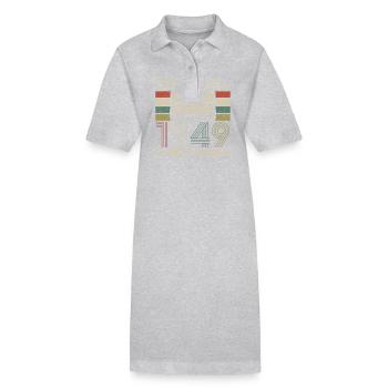 75 ans d’anniversaire vintage - Robe polo bio PAIGER Stanley/Stella Femme - noir - Devant
