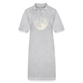 Happy Full Moon Day Nacht Himmel - Stanley/Stella Frauen Bio-Polokleid PAIGER - Schwarz - Vorne