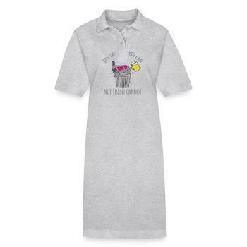 It's called Trash can not Trash cannot Waschbär - Stanley/Stella PAIGER Organic Women’s Polo Dress - black - Front