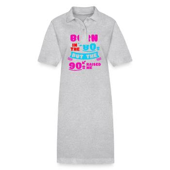 Born In The 80s Raised By The 90s - Stanley/Stella PAIGER Organic Women’s Polo Dress - black - Front