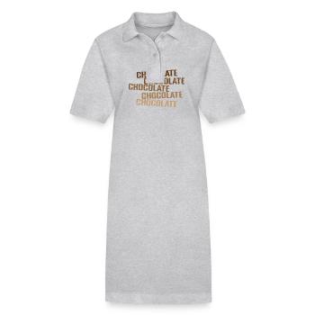 Chocolate Sweet Candy Cocoa - Stanley/Stella PAIGER Organic Women’s Polo Dress - black - Front