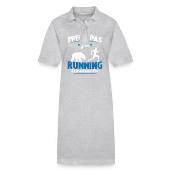 Je Peux Pas J ai Running Et Je Suis Motivé - Robe polo bio PAIGER Stanley/Stella Femme - noir - Devant