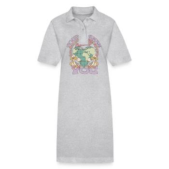 Your Planet Needs You Earth Day - Stanley/Stella Frauen Bio-Polokleid PAIGER - Schwarz - Vorne