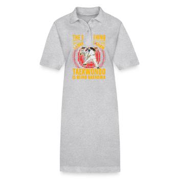 Das Einzige, was ich mehr liebe als Taekwondo, ist, - Stanley/Stella Frauen Bio-Polokleid PAIGER - Schwarz - Vorne