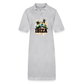 Ibiza Party Crew Urlaub - Stanley/Stella Frauen Bio-Polokleid PAIGER - Schwarz - Vorne