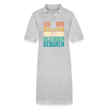 Legends were born in December - Stanley/Stella PAIGER Organic Women’s Polo Dress - black - Front