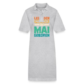 Legends are born in May - Stanley/Stella PAIGER Organic Women’s Polo Dress - black - Front