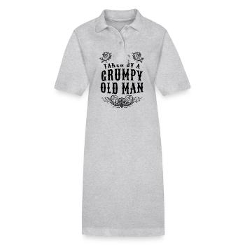 Taken by a Grumpy Old Man, Valentines Day Wife - Stanley/Stella PAIGER Organic Women’s Polo Dress - black - Front
