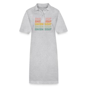 Soupe à l’oignon - Robe polo bio PAIGER Stanley/Stella Femme - noir - Devant
