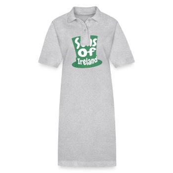 Sons Of Ireland: Embrace Celtic Charm & Tradition - Stanley/Stella PAIGER Organic Women’s Polo Dress - black - Front