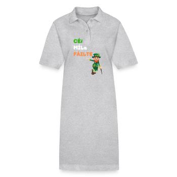 Irish Luck & Welcome Tee : Charme de lutin - Robe polo bio PAIGER Stanley/Stella Femme - noir - Devant