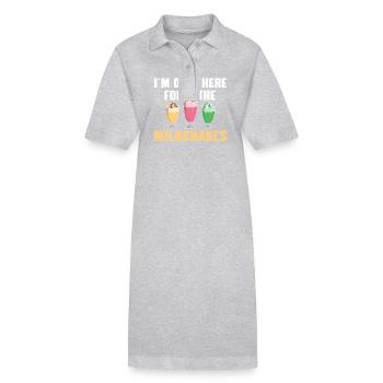 Milkshakes T-Shirt - Stanley/Stella PAIGER Organic Women’s Polo Dress - black - Front